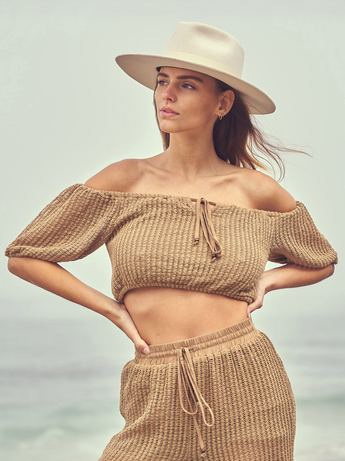 Coastal lifestyle portrait of model Leah Hardy Ashton model management